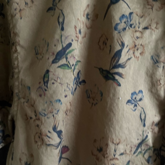 LP Louis Philippe Birds and Flowers Print Button down Shirt in super slim fit - Picture 4 of 10